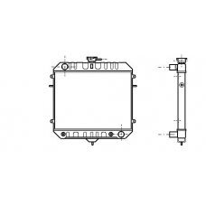 OL2082 AVA Радиатор, охлаждение двигателя