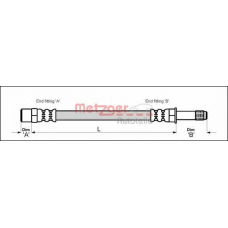 4110048 METZGER Тормозной шланг