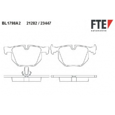 BL1798A2 FTE Комплект тормозных колодок, дисковый тормоз