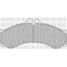 BBP1589 BORG & BECK Комплект тормозных колодок, дисковый тормоз