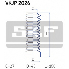 VKJP 2026 SKF Комплект пылника, рулевое управление