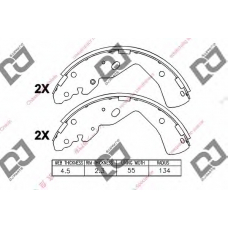 BS1061 DJ PARTS Комплект тормозных колодок