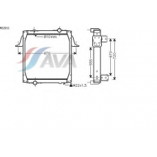 RE2011 AVA Радиатор, охлаждение двигателя