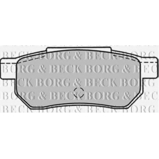BBP1301 BORG & BECK Комплект тормозных колодок, дисковый тормоз