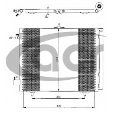 300433 ACR Конденсатор, кондиционер