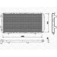 350213708000 MAGNETI MARELLI Радиатор, охлаждение двигателя