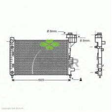 31-0632 KAGER Радиатор, охлаждение двигателя