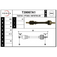 T39067A1 EAI Приводной вал