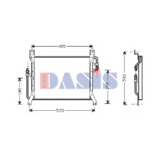 112190N AKS DASIS Конденсатор, кондиционер