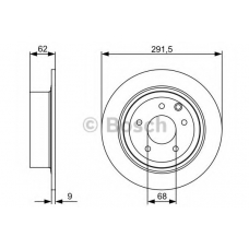 0 986 479 C60 BOSCH Тормозной диск