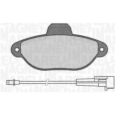 363916060218 MAGNETI MARELLI Комплект тормозных колодок, дисковый тормоз