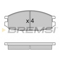 BP3069 BREMSI Комплект тормозных колодок, дисковый тормоз