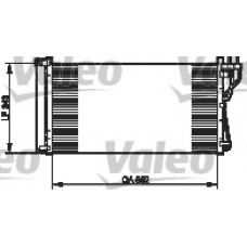 814348 VALEO Конденсатор, кондиционер