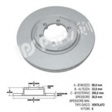 IBT-1S01 IPS Parts Тормозной диск