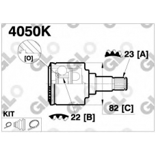 4050k GLO Шарнирный комплект, приводной вал