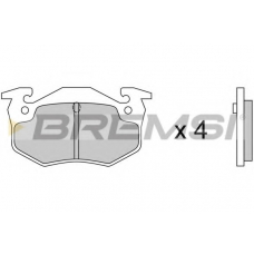 BP2217 BREMSI Комплект тормозных колодок, дисковый тормоз