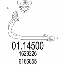 01.14500 MTS Труба выхлопного газа