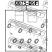 0875-B9F FEBEST Ремкомплект, тормозной суппорт