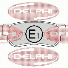 LP1539 DELPHI Комплект тормозных колодок, дисковый тормоз
