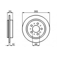 0 986 478 042 BOSCH Тормозной диск