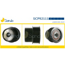 SCP92111.1 SANDO Ременный шкив, генератор