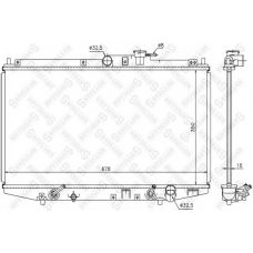 10-26672-SX STELLOX Радиатор, охлаждение двигателя
