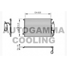 104625 AUTOGAMMA Конденсатор, кондиционер