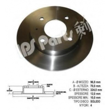 IBP-1M00 IPS Parts Тормозной диск