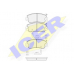 180658 ICER Комплект тормозных колодок, дисковый тормоз
