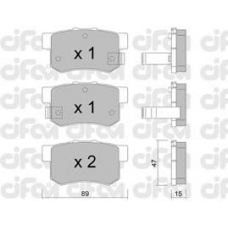 822-173-0 CIFAM Комплект тормозных колодок, дисковый тормоз