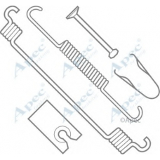 KIT804 APEC Комплектующие, тормозная колодка