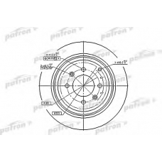 PBD2781 PATRON Тормозной диск