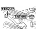 TAB-006 FEBEST Подвеска, рычаг независимой подвески колеса