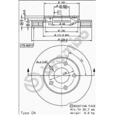 09.7376.14 BREMBO Тормозной диск