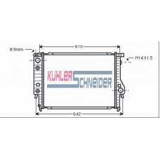 1411601 KUHLER SCHNEIDER Радиатор, охлаждение двигател