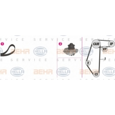 8MP 376 804-891 HELLA Водяной насос + комплект зубчатого ремня