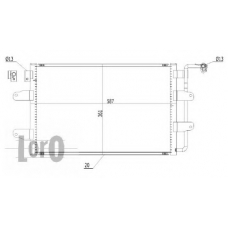 053-016-0010 LORO Конденсатор, кондиционер