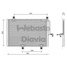 82D0225002B WEBASTO Конденсатор, кондиционер