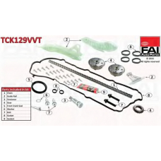 TCK129VVT FAI AutoParts Комплект цели привода распредвала