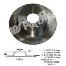 IBP-1196 IPS Parts Тормозной диск