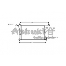 QO06-02 ASHUKI Радиатор, охлаждение двигателя