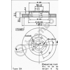 09.9085.10 BREMBO Тормозной диск