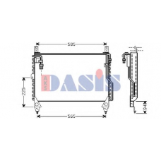 121860N AKS DASIS Конденсатор, кондиционер