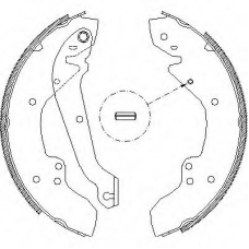 Z4056.00 WOKING Комплект тормозных колодок