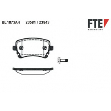 BL1873A4 FTE Комплект тормозных колодок, дисковый тормоз