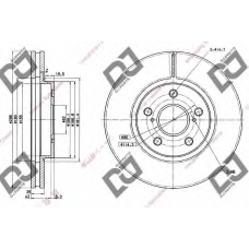 BD1023 DJ PARTS Тормозной диск