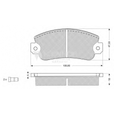 FB210219 FLENNOR Комплект тормозных колодок, дисковый тормоз