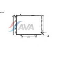 MS2134 AVA Радиатор, охлаждение двигателя