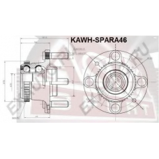 KAWH-SPARA46 ASVA Ступица колеса