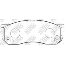 PN6341 NiBK Комплект тормозных колодок, дисковый тормоз